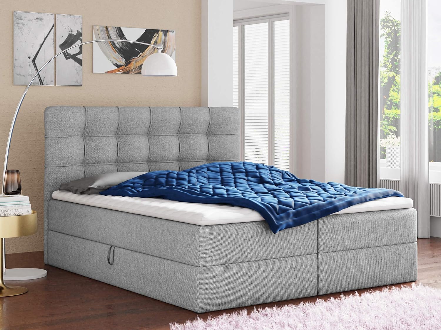 Boxspringbett 180x200 mit Bettkasten - Loft 1